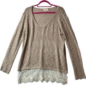 T2love Cream Knit Sweater